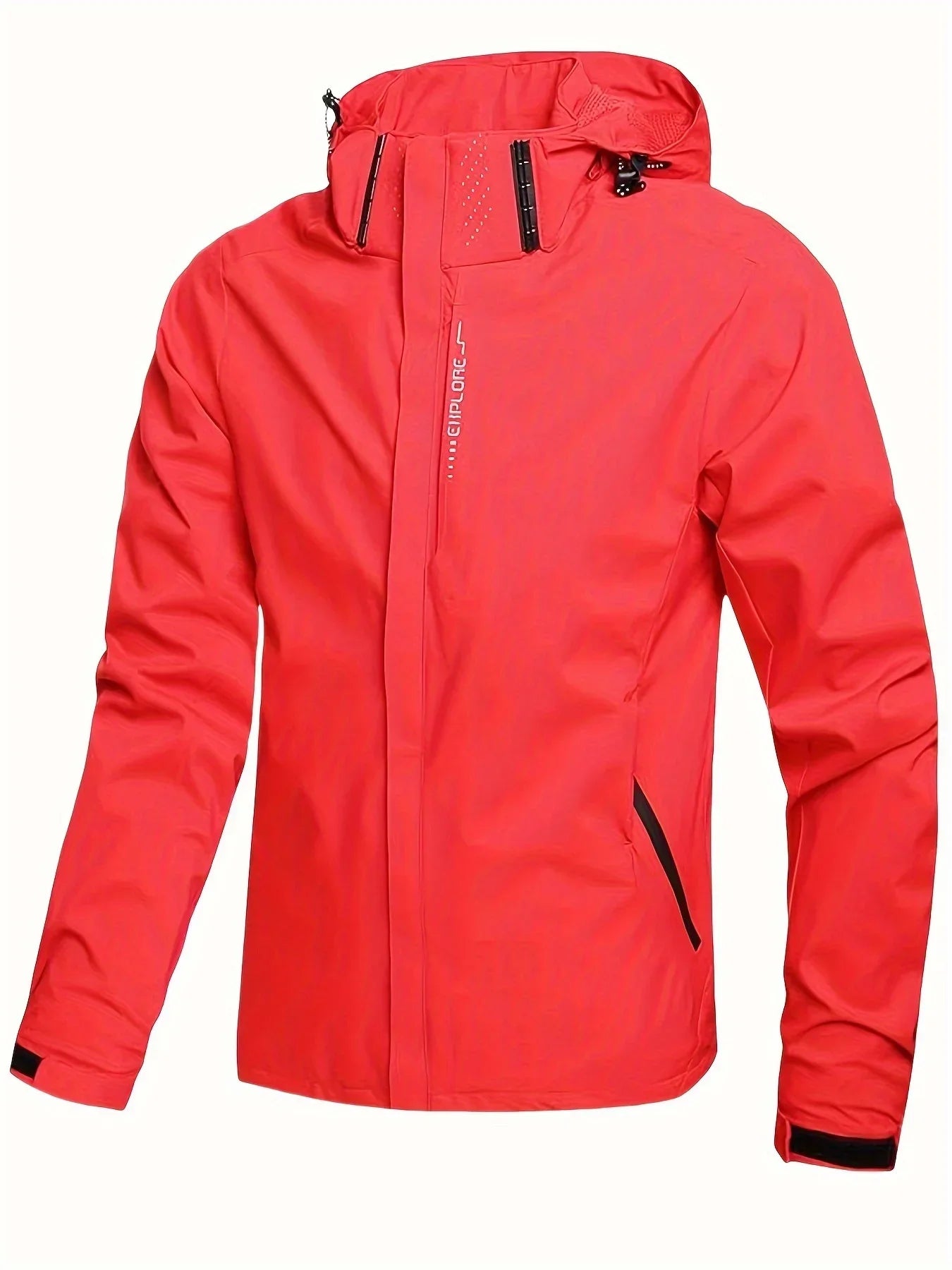 New Men's Lightweight Waterproof Rain Jacket Hooded Shell Outdoor Windbreaker for Hiking & Travel Breathable & Packable Coat Men