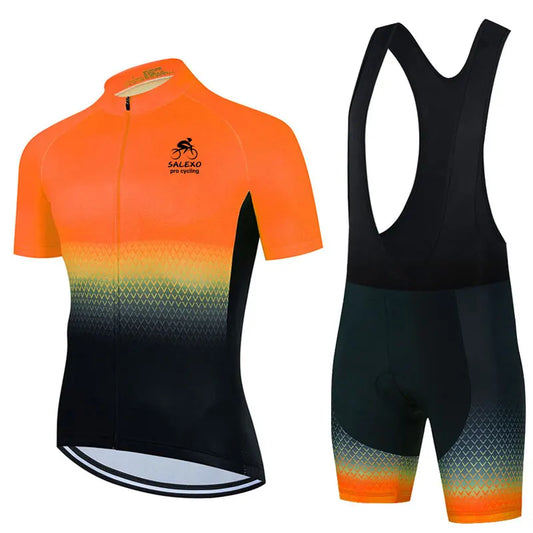 2026 Summer Men Short Sleeve Cycling Jersey Set Breathable MTB Bike Cycling Clothing Bike Uniform