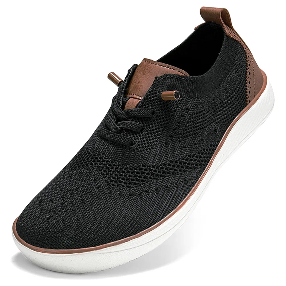 Men Knit Walking Shoes Minimalist Wide Toe Box Shoes Sneakers Barefoot Sneakers for Indoor Outdoor