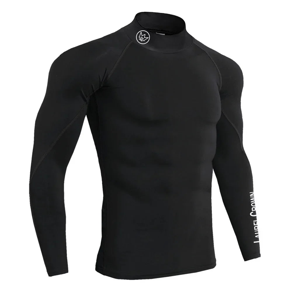 Fitness T-shirt Men Long Sleeve Training Shirts Running Compression Skinny Tops Muscle Workout Clothing12