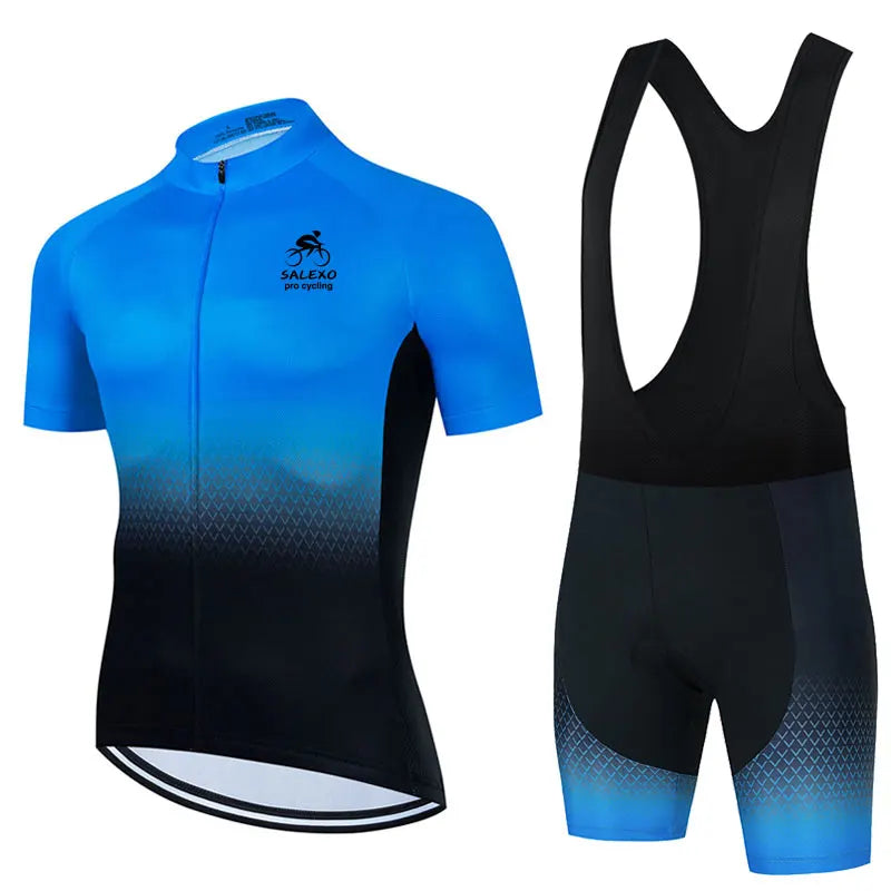 2026 Summer Men Short Sleeve Cycling Jersey Set Breathable MTB Bike Cycling Clothing Bike Uniform