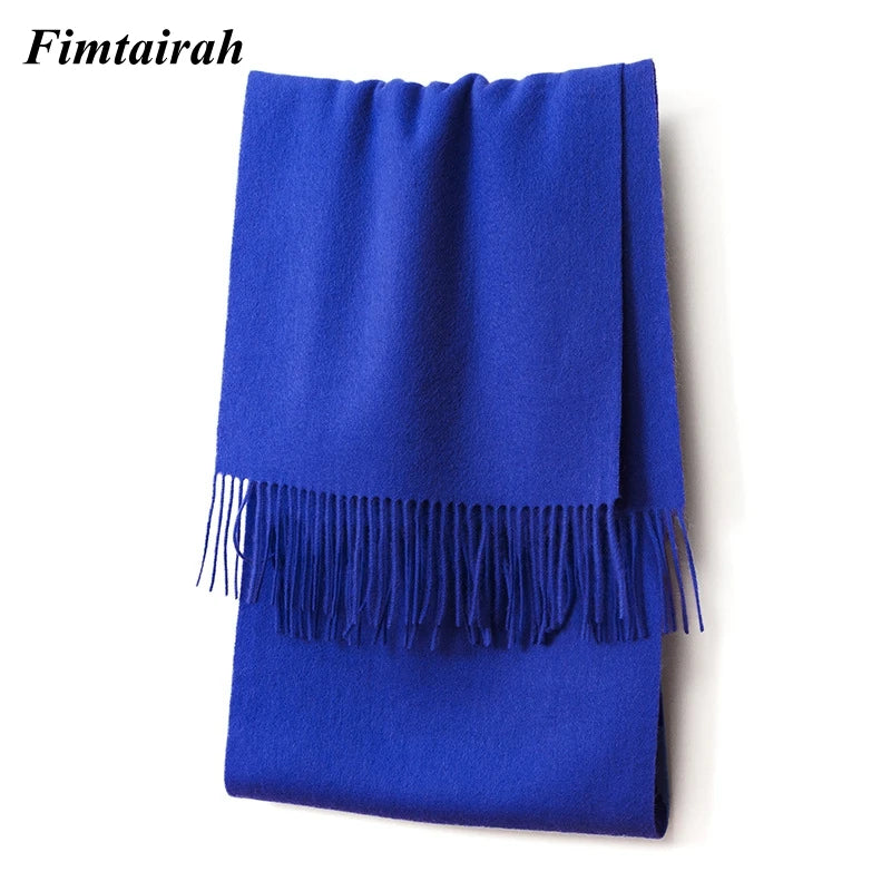 100% Wool Scarf Women' Autumn Winter /  Scarf Men's   Warm  Shawl New