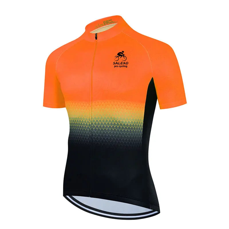 2026 Summer Men Short Sleeve Cycling Jersey Set Breathable MTB Bike Cycling Clothing Bike Uniform