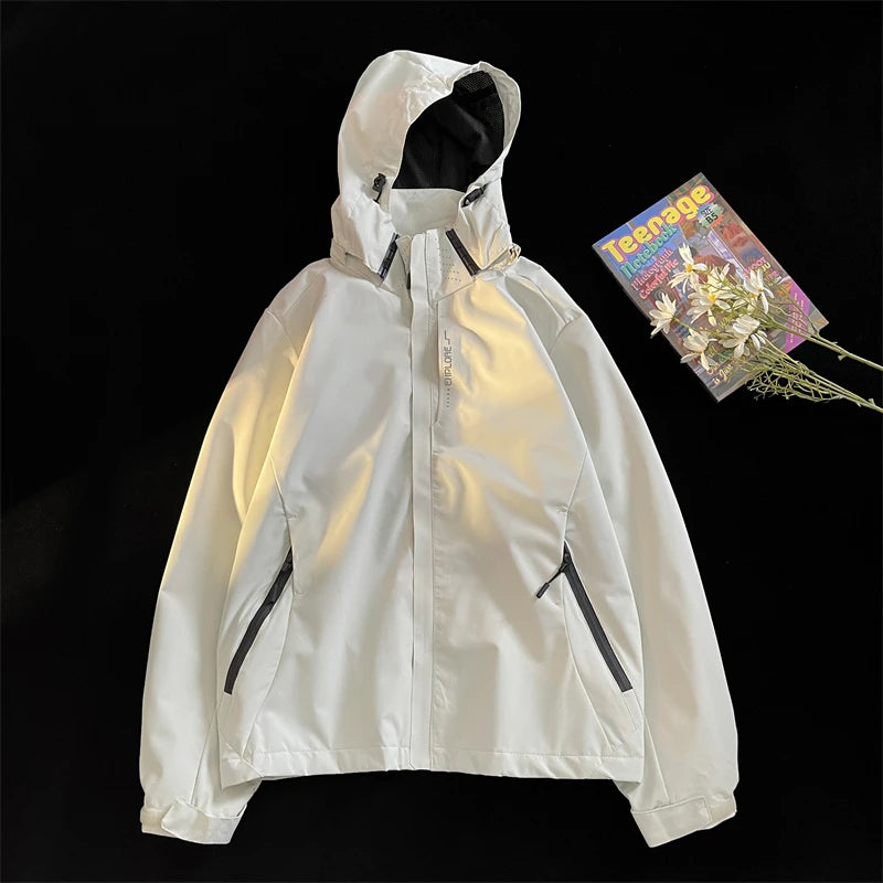 American Sle Breathable Double Layer Men's Summer Outdoor UV Protection Jaet Lightweight Spring Autumn Coat Outerwear