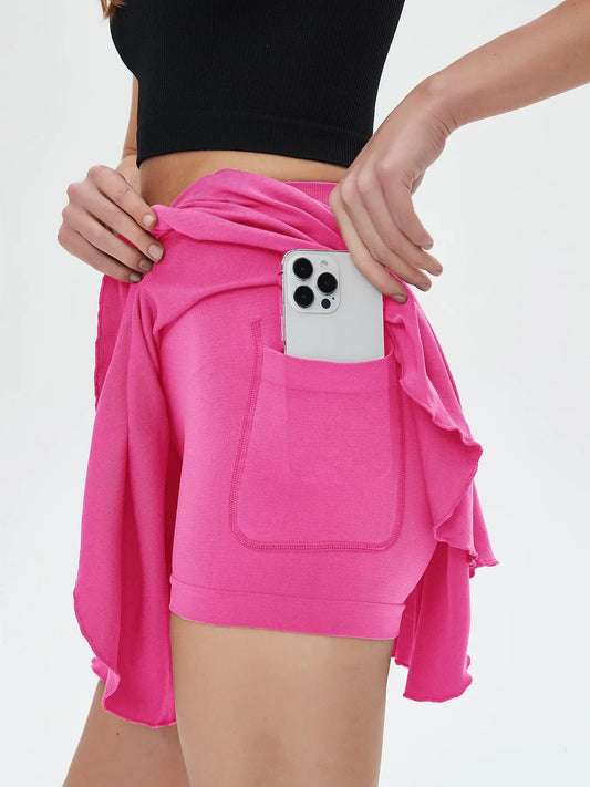 Women Sport Shorts Skirts Summer Breathable Casual Fitness Quick Drying Running Sport Female Active Athletic Yoga Fitness Skirt