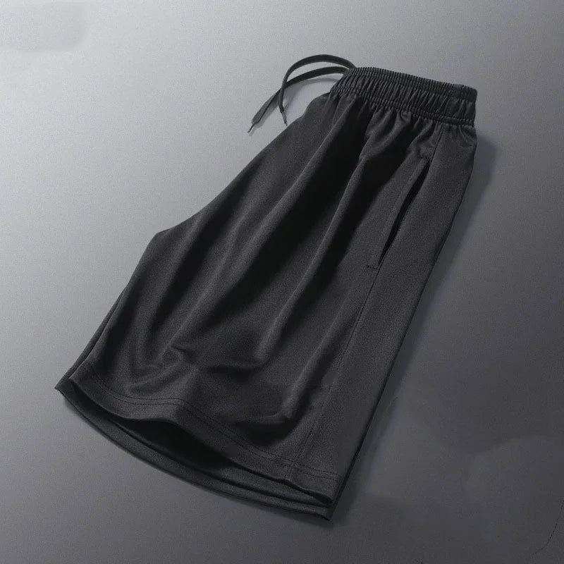 Running Shorts Men Striped Printing Loose Basketball Sport Gym Breathable Shorts Fitness Training Workout Bottom Male