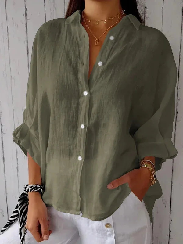 Summer Cotton Linen T Shirt Women Clothes Blouses Woman T-Shirts Loose Streetwear Shirt Casual Ladies Tops Tee