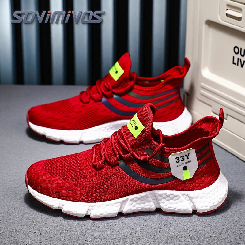 Men's Mesh Breathable Casual Shoes Non-Slip Stable Shock Absorption Lightweight Sneakers Couple Basket Home 2026