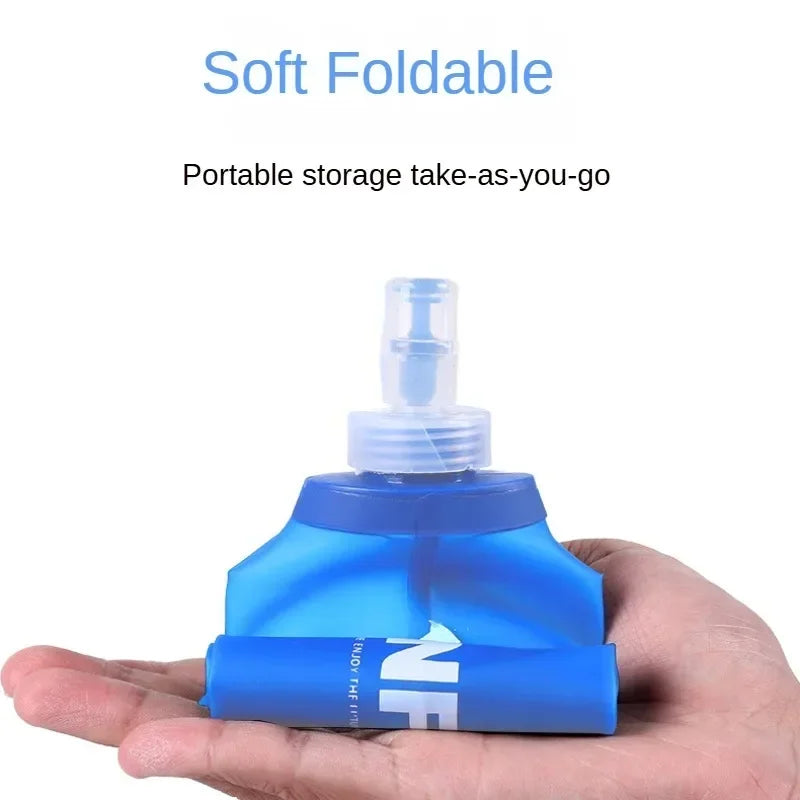 500ml Soft Flask Folding Collapsible Water Bottle TPU BPA Free Outdoor Sport Portable Water Bag Running Camping