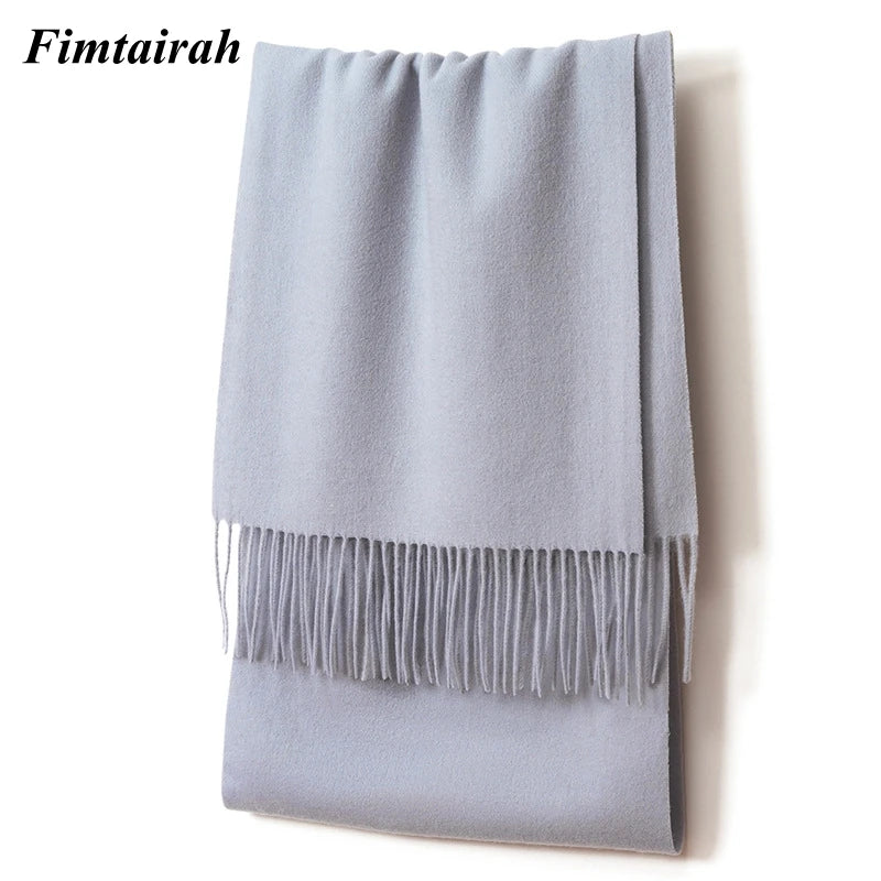 100% Wool Scarf Women' Autumn Winter /  Scarf Men's   Warm  Shawl New