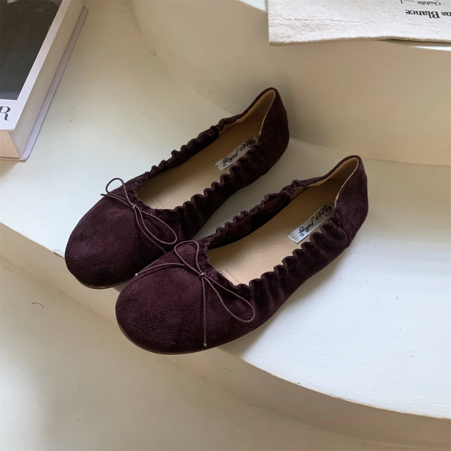 Bailamos Women Flat Heel Shoes Female Flats casual Ballet Dancing Shoes Foldable Sole Boat Shoes Summer Slip On Slipper Mules Sl