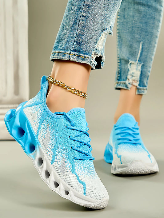 Women's running shoes, lightweight mesh, breathable and comfortable flat soft tennis shoes, blade sports shoes for women