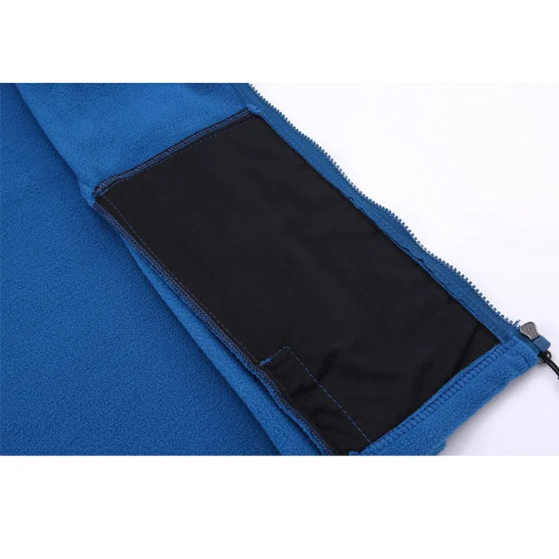 Soft Polar Fleece Jacket with Pockets Lightweight Outdoor Recreation Full Zip Coat