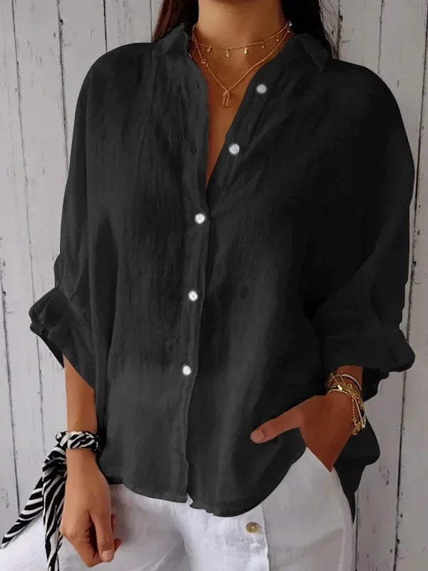 Summer Cotton Linen T Shirt Women Clothes Blouses Woman T-Shirts Loose Streetwear Shirt Casual Ladies Tops Tee