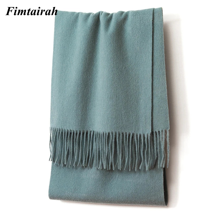 100% Wool Scarf Women' Autumn Winter /  Scarf Men's   Warm  Shawl New
