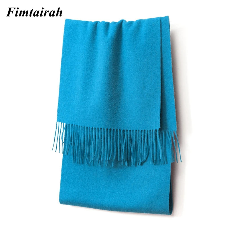 100% Wool Scarf Women' Autumn Winter /  Scarf Men's   Warm  Shawl New