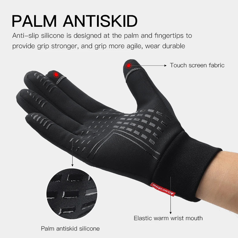 Winter Gloves For Men Waterproof Windproof Cold Gloves Snowboard Motorcycle Riding Driving Warm Touchscreen Glove