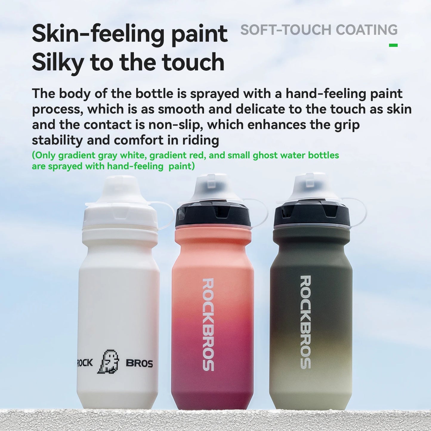 Water Bottle 600/750ml Large-Capacity PP5 Lightweight Cycling Sports Drink Kettle Leak-proof Squeeze Water Bottle