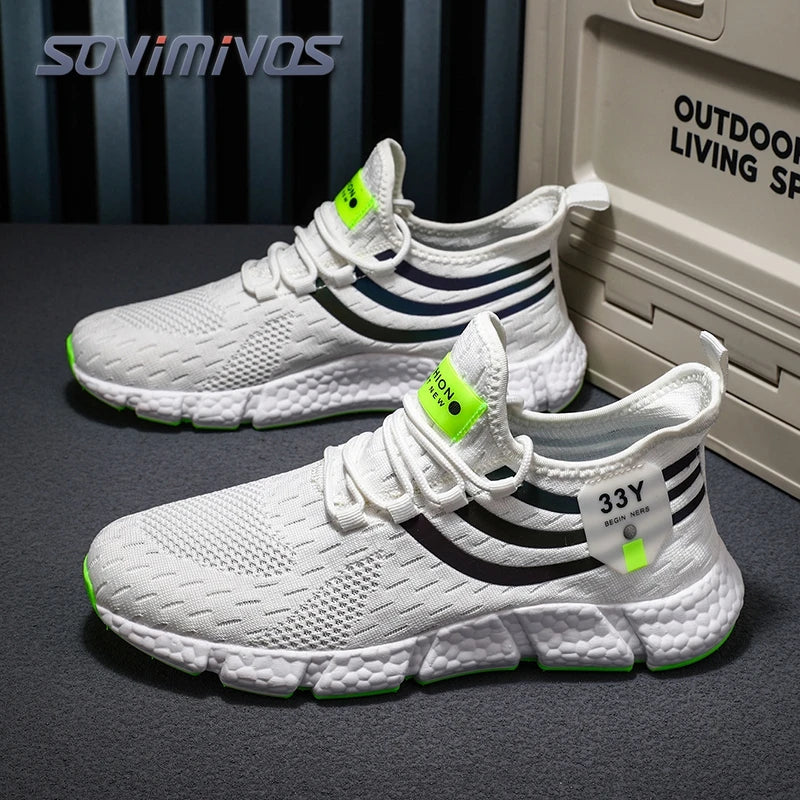 Men's Mesh Breathable Casual Shoes Non-Slip Stable Shock Absorption Lightweight Sneakers Couple Basket Home 2026